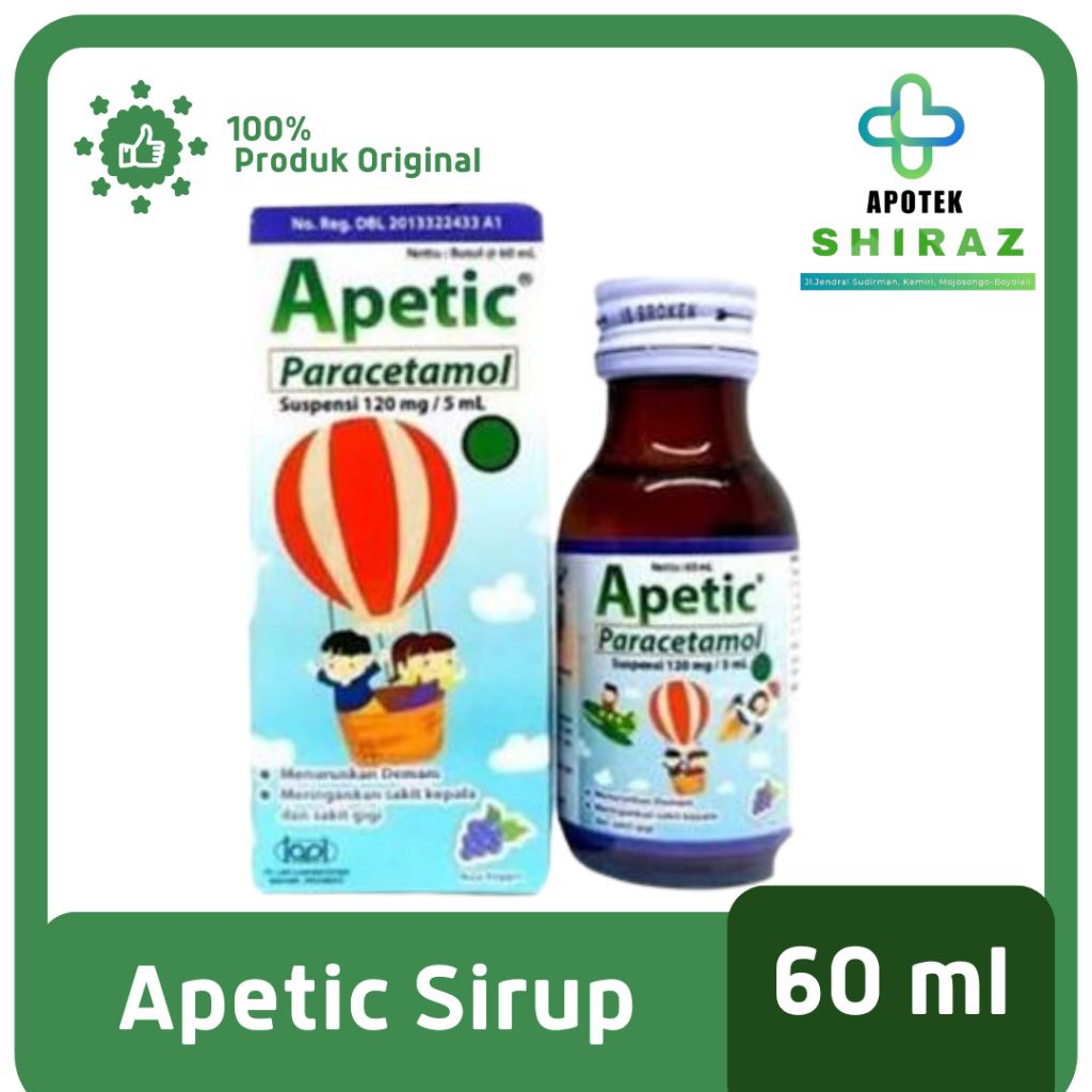 Jual Apetic Sirup 60 ML - Penurun Demam | Shopee Indonesia