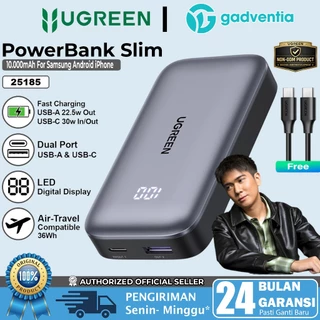 UGREEN Power Bank Mini PD Type C Fast Charging 20W 30W 10.000mAh Minisize Design For iPhone Android