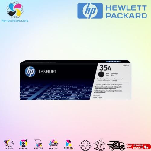 Jual Toner HP CB435A 35A Black Original for HP P1002,P1003,P1004,P1005 ...