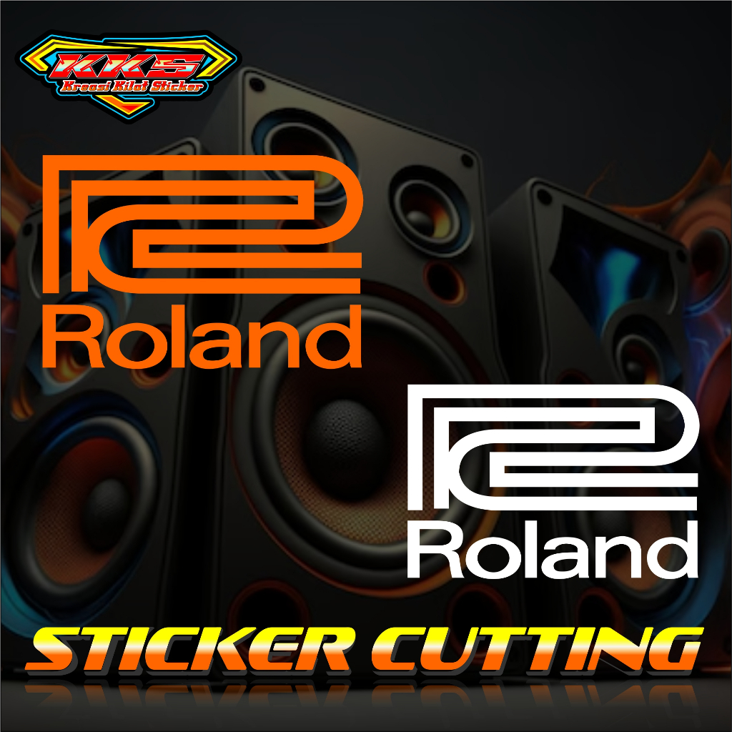 Jual cutting sticker Logo hardcase box sound system roland.stiker audio ...