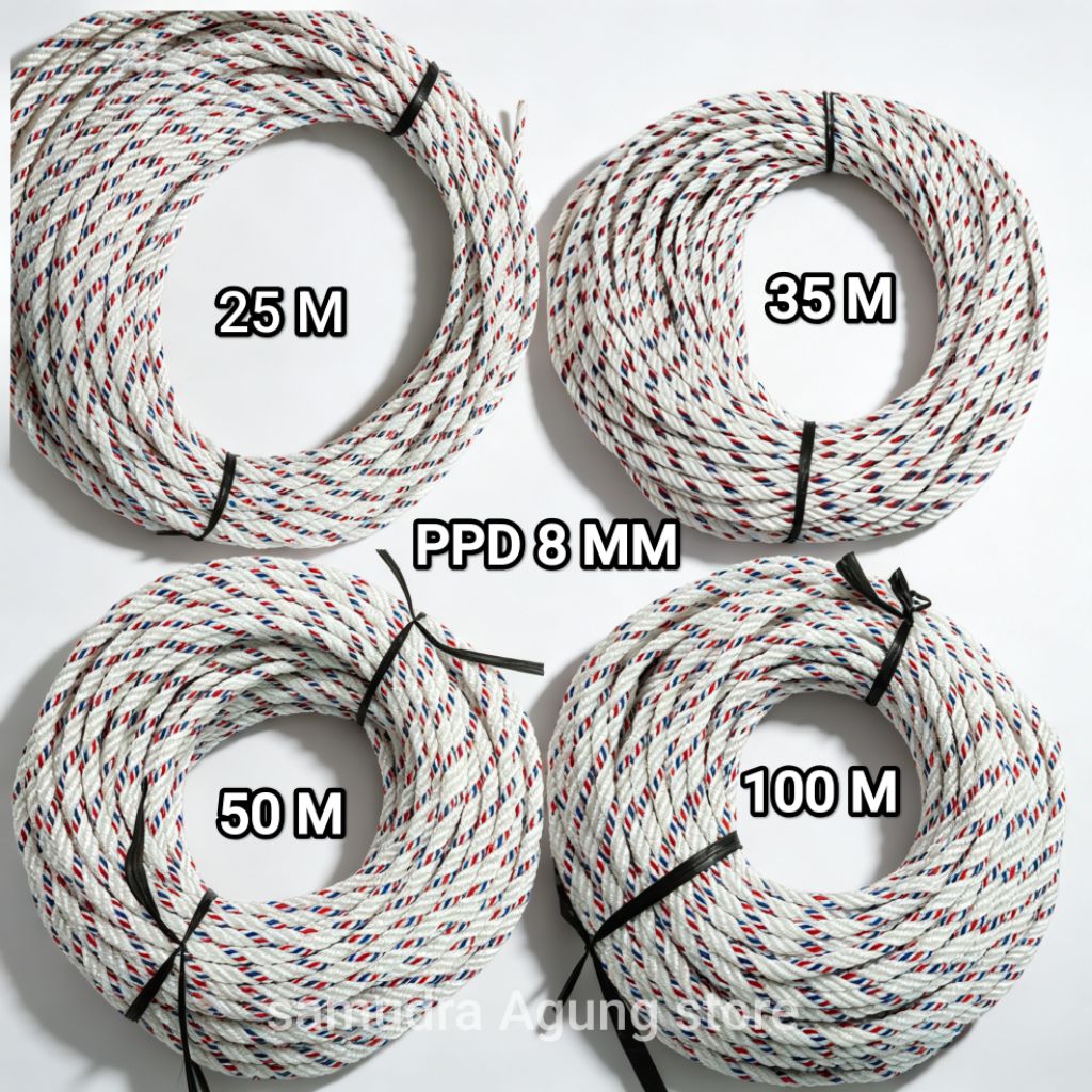 Jual TALI TAMBANG PPD 8 MM PANJANG TINGGAL PILIH COCOK UNTUK TRUK PICK ...