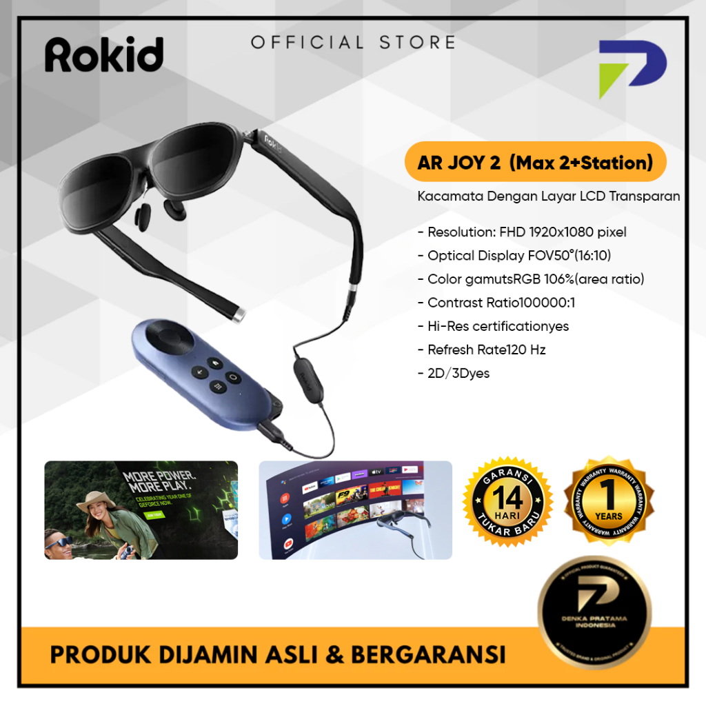 Jual ROKID AR JOY 2 Kacamata Dengan Layar LCD Transparan 3-DOF screen ...
