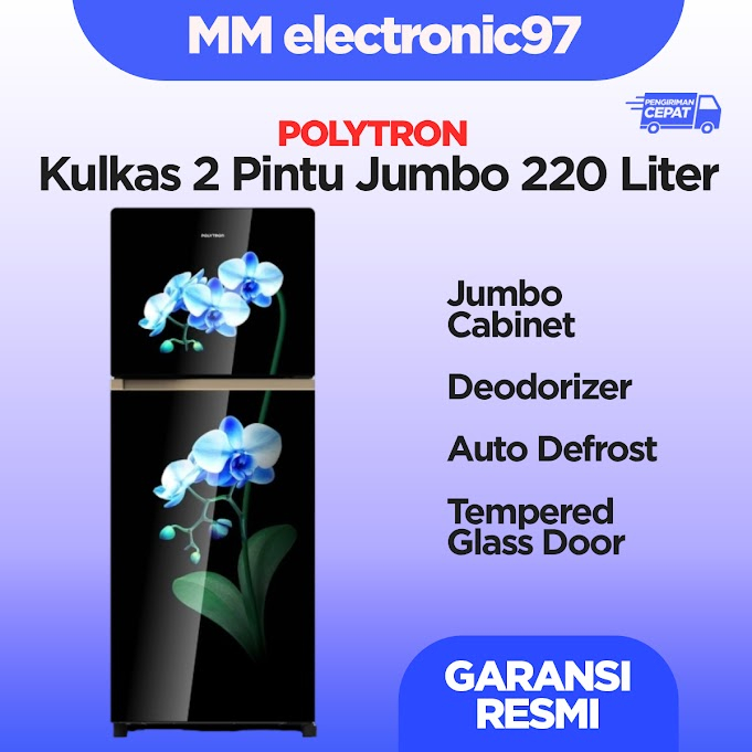 Jual Kulkas Polytron 2 Pintu Belleza Jumbo PRW 23MOB/MOW PRW-23MO ...