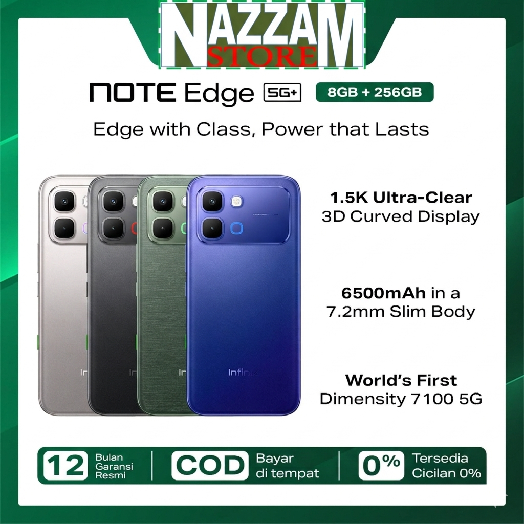 Jual Infinix Note Edge 5G + 8/256GB 8/256 GB Garansi Resmi Infinix ...
