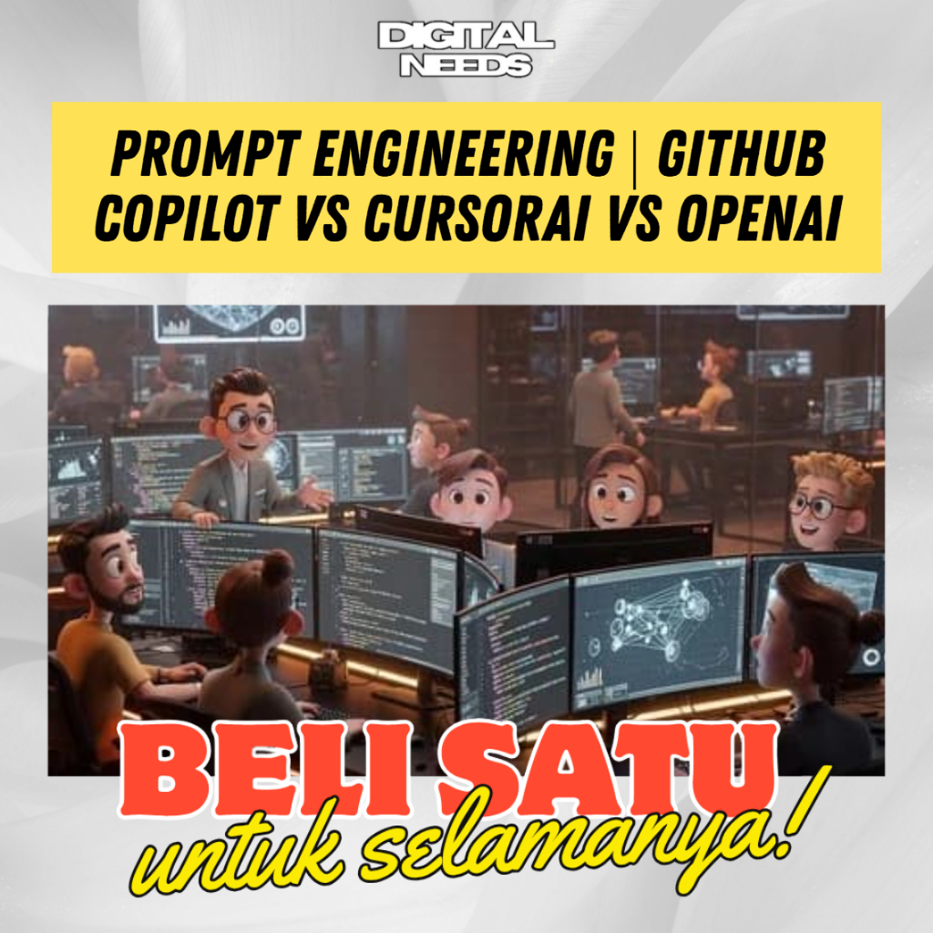 Jual [e-course] Belajar Prompt Engineering GitHub Copilot vs Cursor AI ...