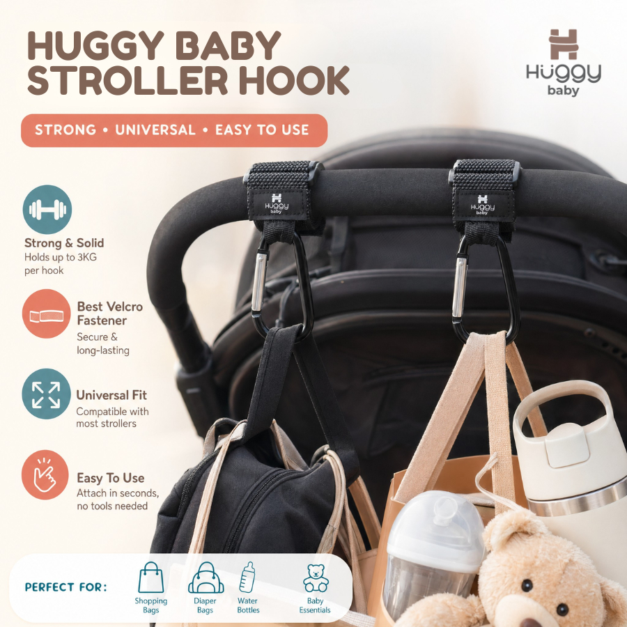 Jual Huggy Baby ACC002 Stroller Hook | Gantungan Stroller Premium ...