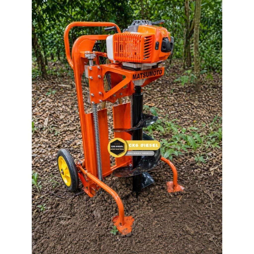 Jual Mesin Bor Tanah Eart Auger Matsumoto MED 680 WF + Drill 14 Inch ...
