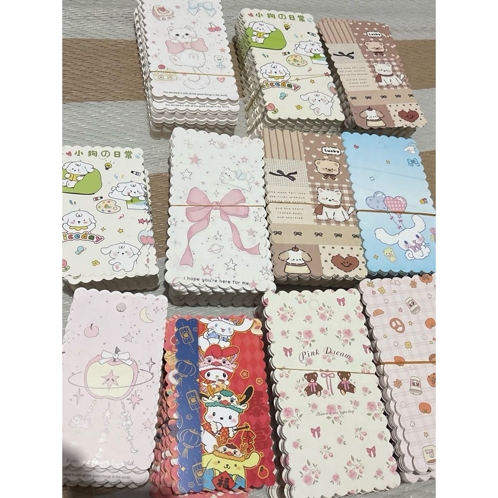 Jual 10pcs kertas packing aksesoris / backing card / packing card ...