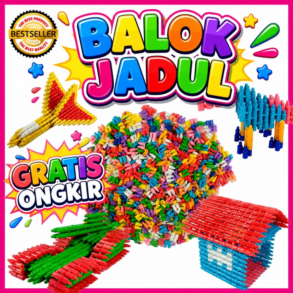 Jual 1000 Pcs Roket Mini Set New Edition Building Block Mainan Jadul ...