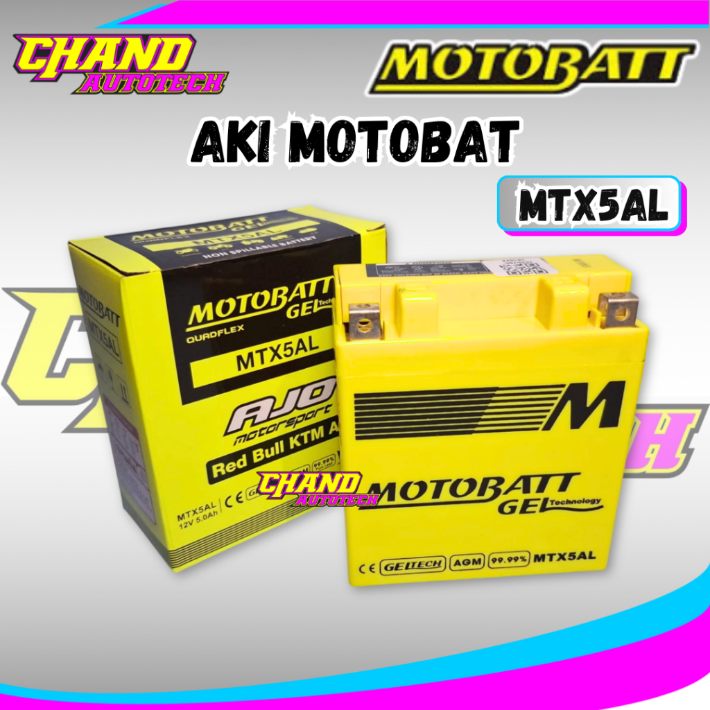 AKI KERING MOTOR GRAND MIO SPORTY SMILE SUPRA VEGA R ZR JUP MX OLD MOTOBATT GEL TECHNOLOGY MTX5AL