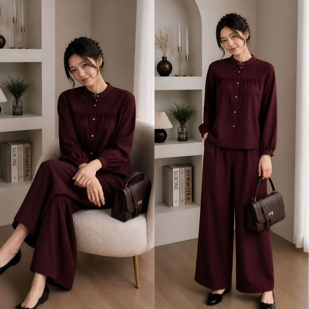 One Set Setelan Rayon Bella Series 3