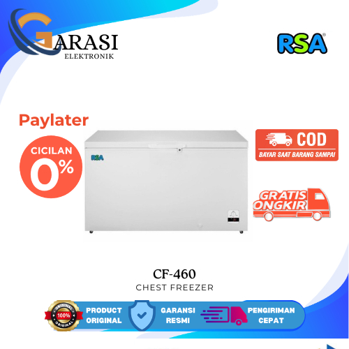 Jual RSA CF-460 Chest Freezer RSA CF 460 kapasitas 420 Liter Freezer ...