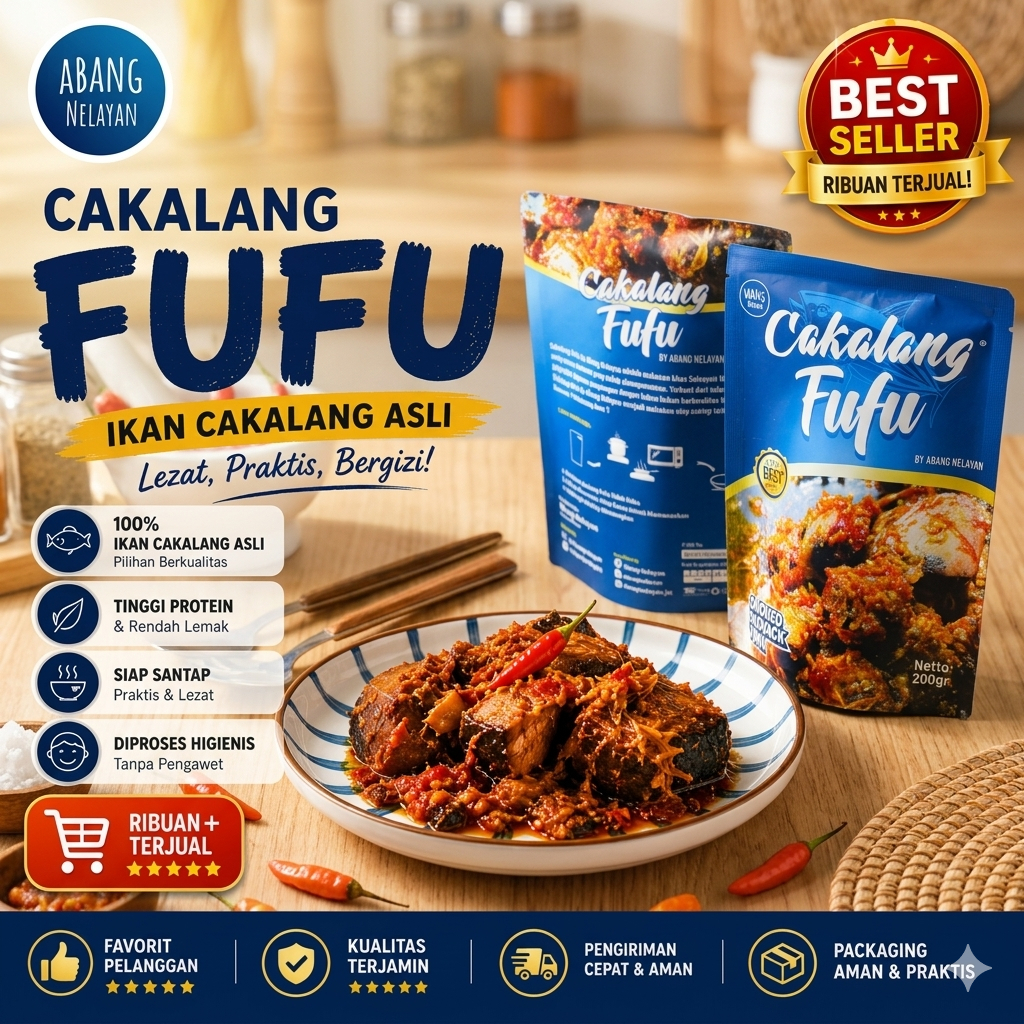 Jual Abang Nelayan Cakalang Fufu Rica / Cakalang Asap Rica khas Manado ...