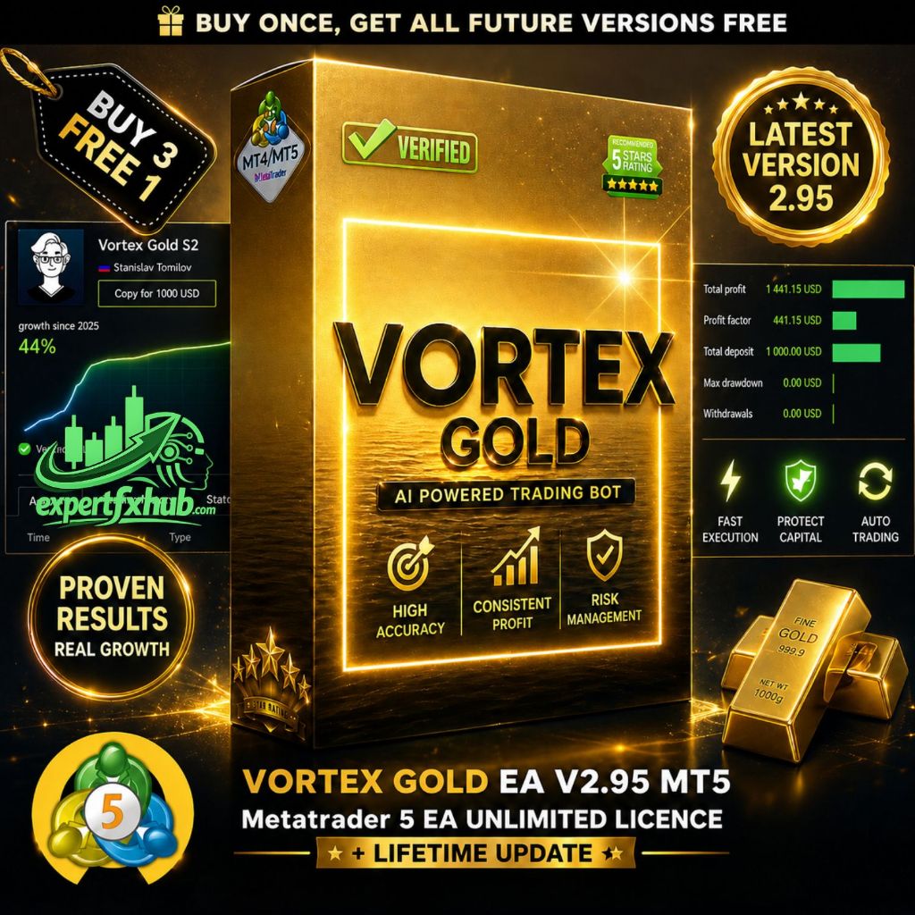 Jual v2.95 Vortex Gold algo trading bot MT5, mql5 Expert advisor untuk ...