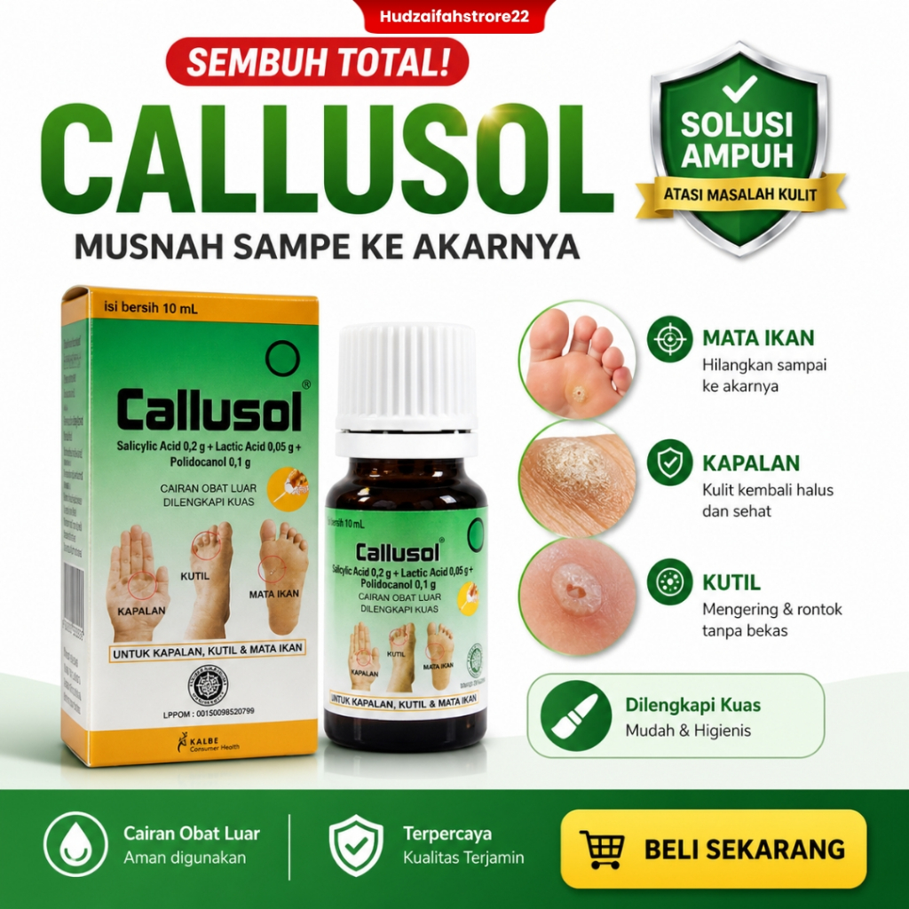 Jual Callusol Calusol Obat Kutil Mata Ikan Kapalan Kaki Pecah-Pecah ...