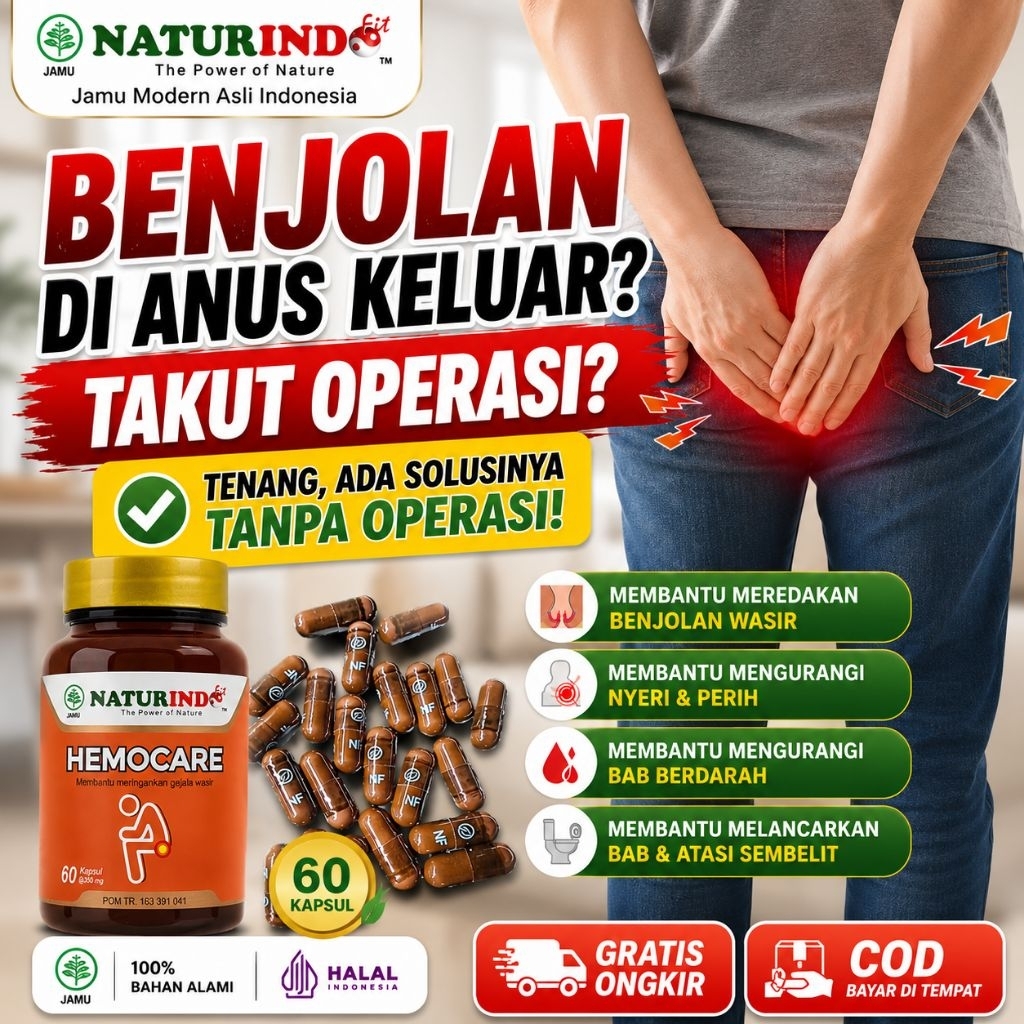 Solusi Herbal Benjolan Wasir Keluar & BAB Berdarah Tanpa Operasi Herbal Wasir Duduk Sakit