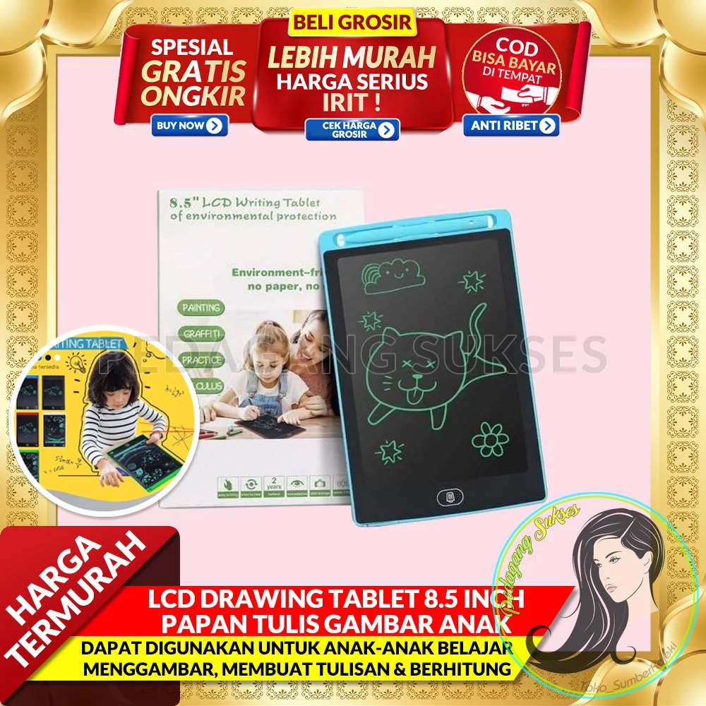 LCD Drawing Tablet 8.5 Inch Anak Murah Viral