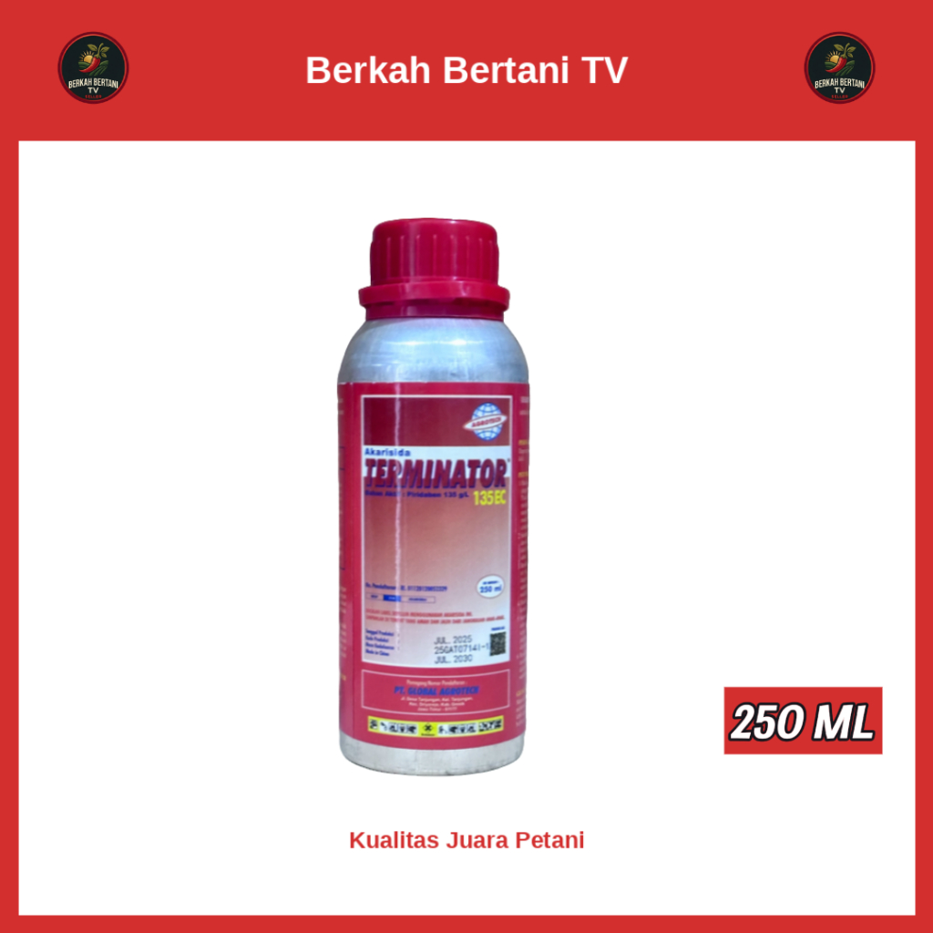 Jual TERMINATOR Akarisida/insektisida Terminator 135Ec 250ml pembasmi ...