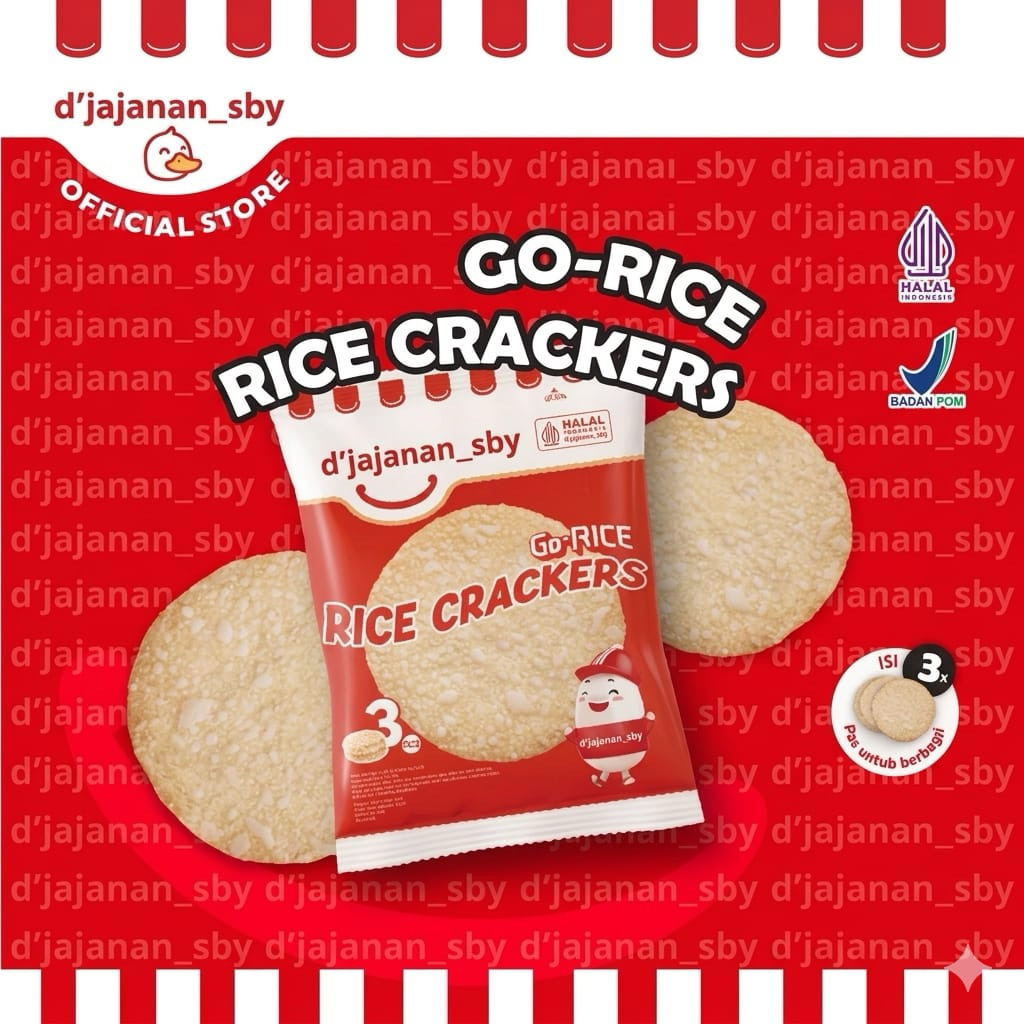 Jual GoDay Go-Rice Crekers Beras isi 10 Pcs | Shopee Indonesia