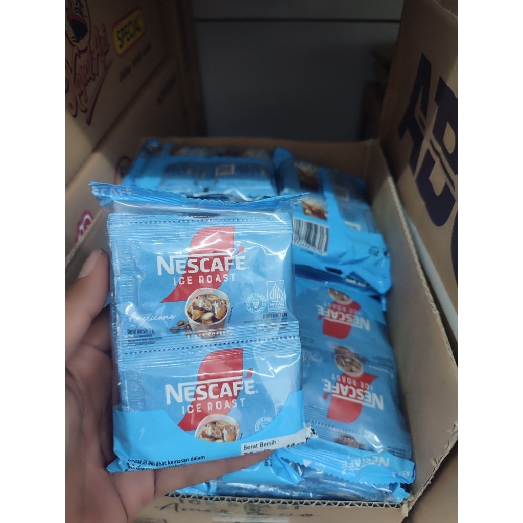 Jual Nescafe Ice Roast Kopi Hitam 1pack isi 10pcs | Shopee Indonesia