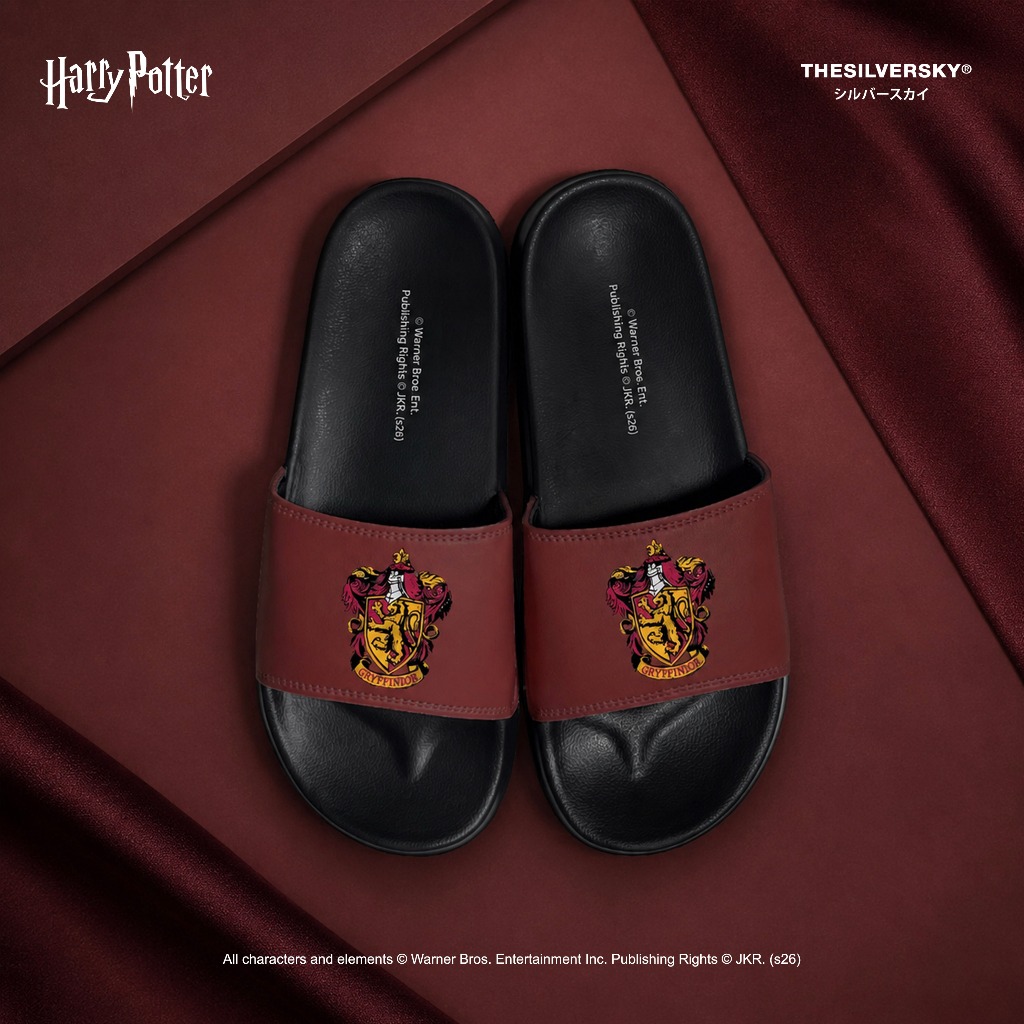Jual HARRY POTTER Hogwarts Houses Signature Slides Sandal | Gryffindor ...