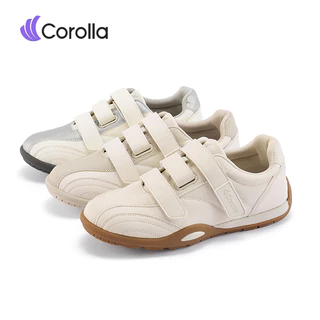 COROLLA Tri Strap Sepatu Sneakers Wanita Ringan Nyaman Penambah Tinggi Kasual Sepatu Kuliah Main Outdoor Gaya Korea Tanpa Tali