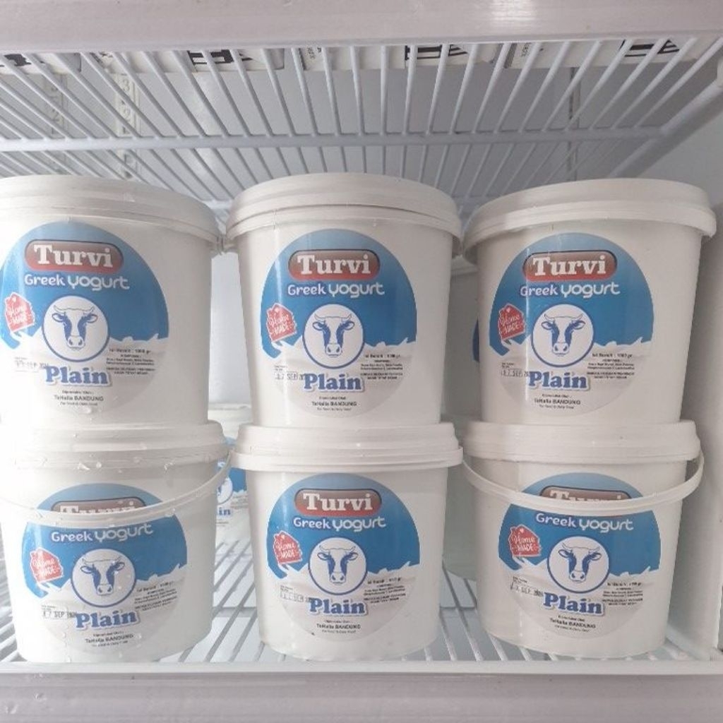 Jual TURVI GREEK YOGURT 1KG PLAIN/NO SUGAR | Shopee Indonesia