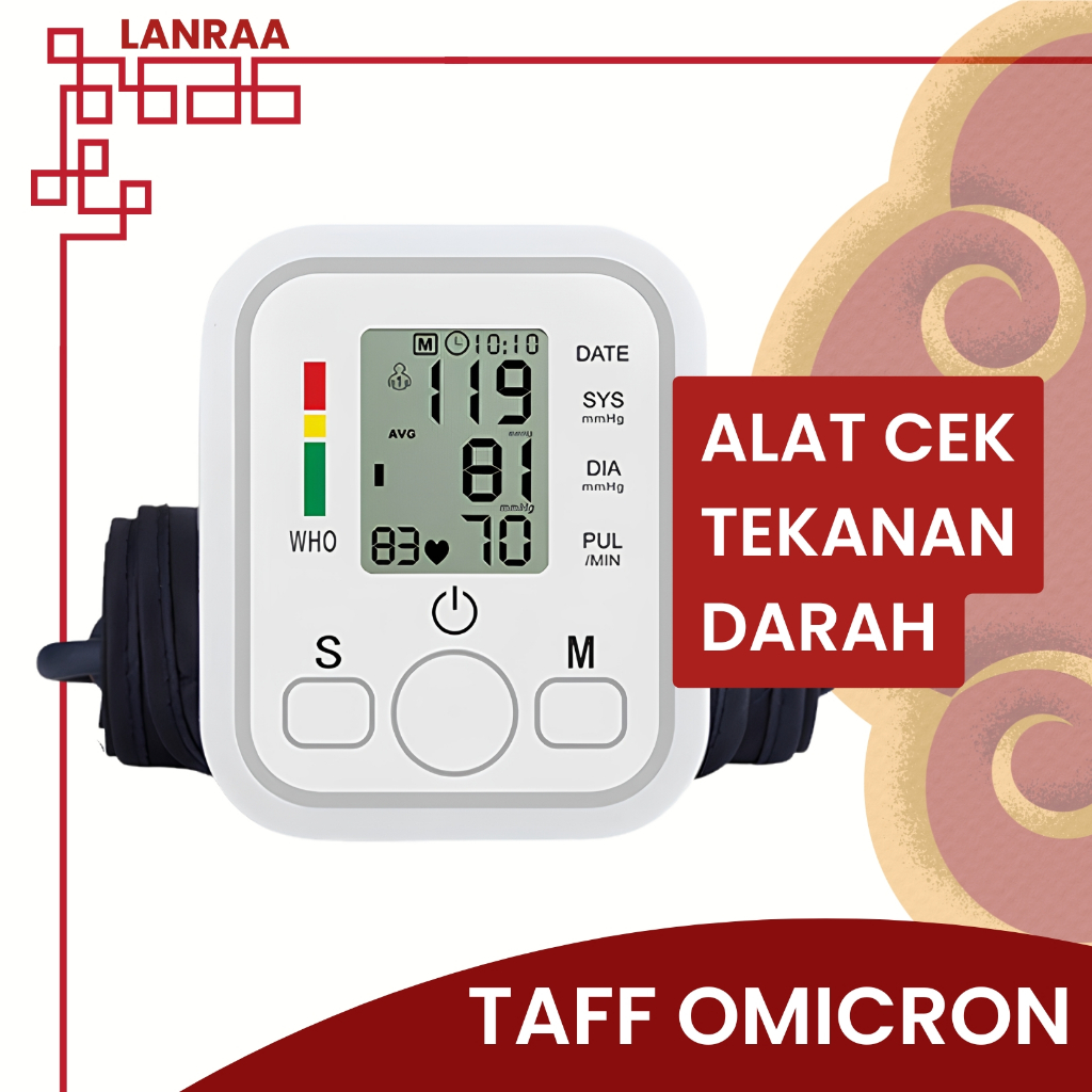 TaffOmicron Tensimeter Digital Alat Cek Tekanan Darah Akurasi Tinggi - BW-3205