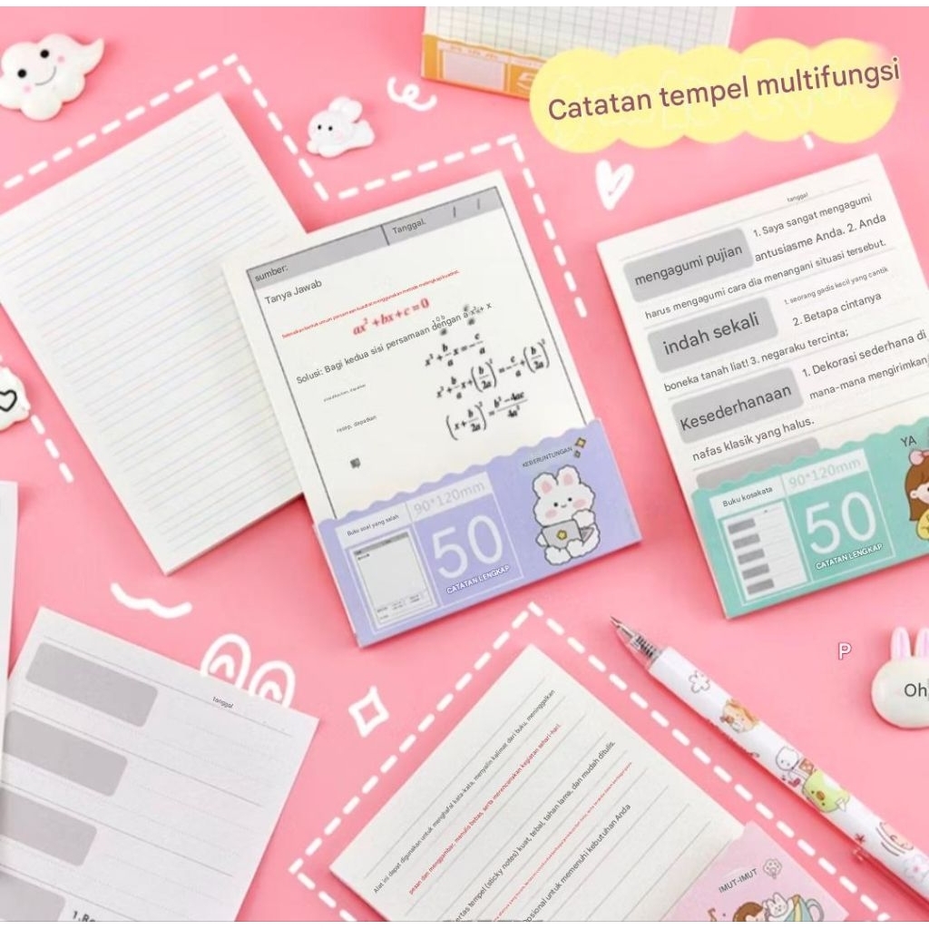 Jual 1116S Delunashop N-18 Sticky Notes / Memo Tempel / Memo Sticky ...
