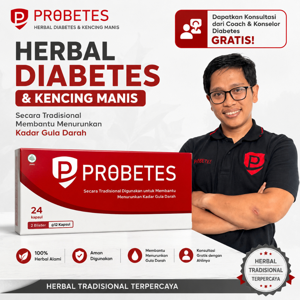 Probetes Herbal Diabetes & Kencing Manis + FREE Konsultasi dari Coach & Pendamping Kesehatan - Bantu Percepatan Remisi & Menurunkan Kadar Gula Langsung Dari Akar Masalah