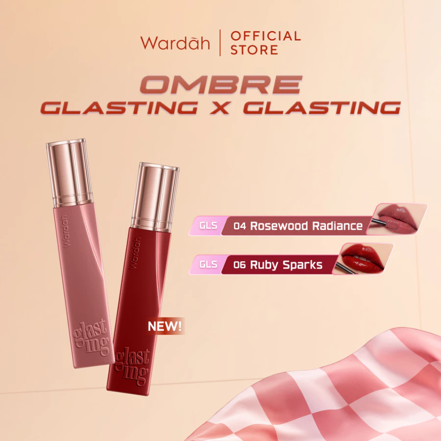 WARDAH Ombre Glasting Liquid Lip + Matte...