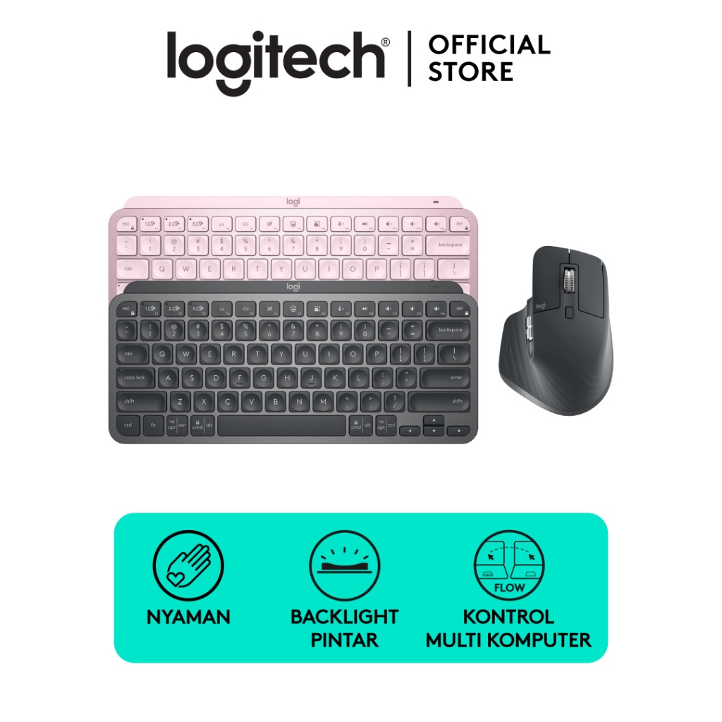 [BUNDLING] Logitech MX Master 3S BLUETOOTH EDITION + MX Keys Mini wireless bluetooth