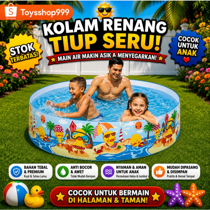 Jual Intex 58477 - kolam renang intex tanpa pompa 122 cm - kolam anak ...
