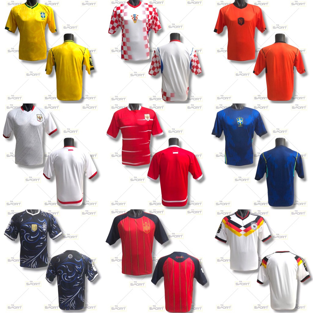 Baju Jersey Bola Dewasa Dry Fit Anti Luntur