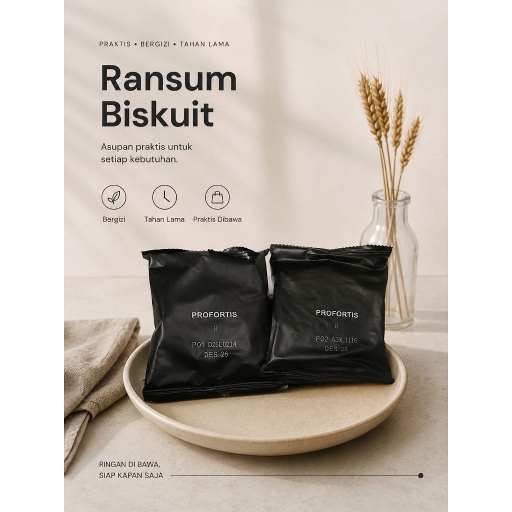 Jual Ransum biskuit Profortis EXP JAN 2027 | Shopee Indonesia