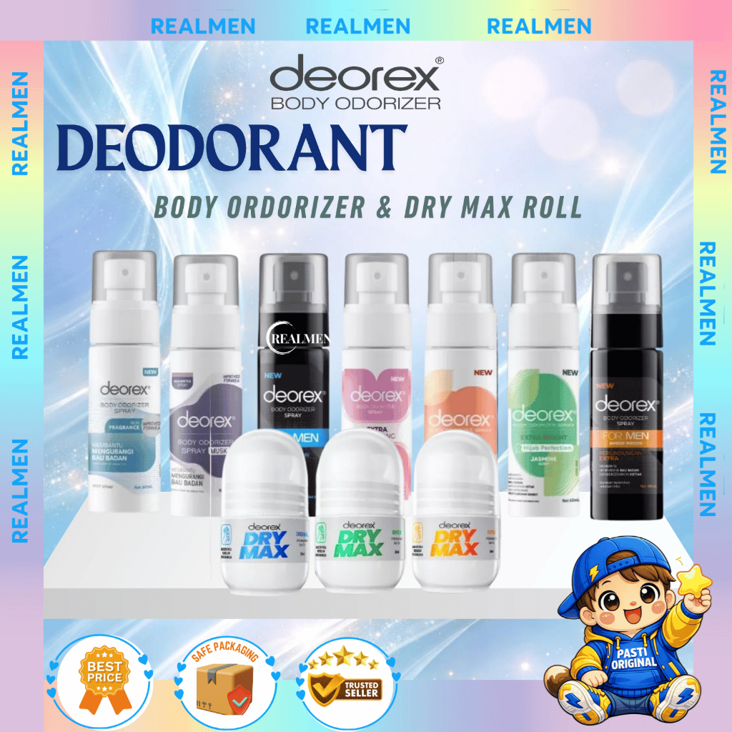 Jual Deorex Body Odorizer & Dry Max Roll On | Deodorant Anti Bau Ketiak ...
