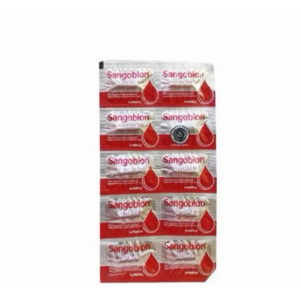 Jual Sangobion Kapsul Penambah Darah Vitamin & Zat Besi Suplemen Anemia ...
