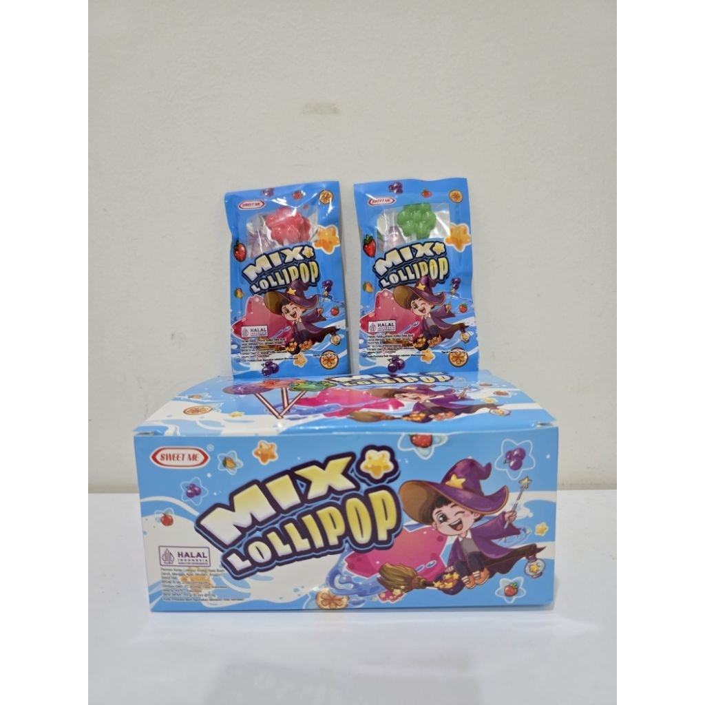 Jual Permen Mix Lollipop Lucu Merk Sweet Me Isi 30 pcs. | Shopee Indonesia