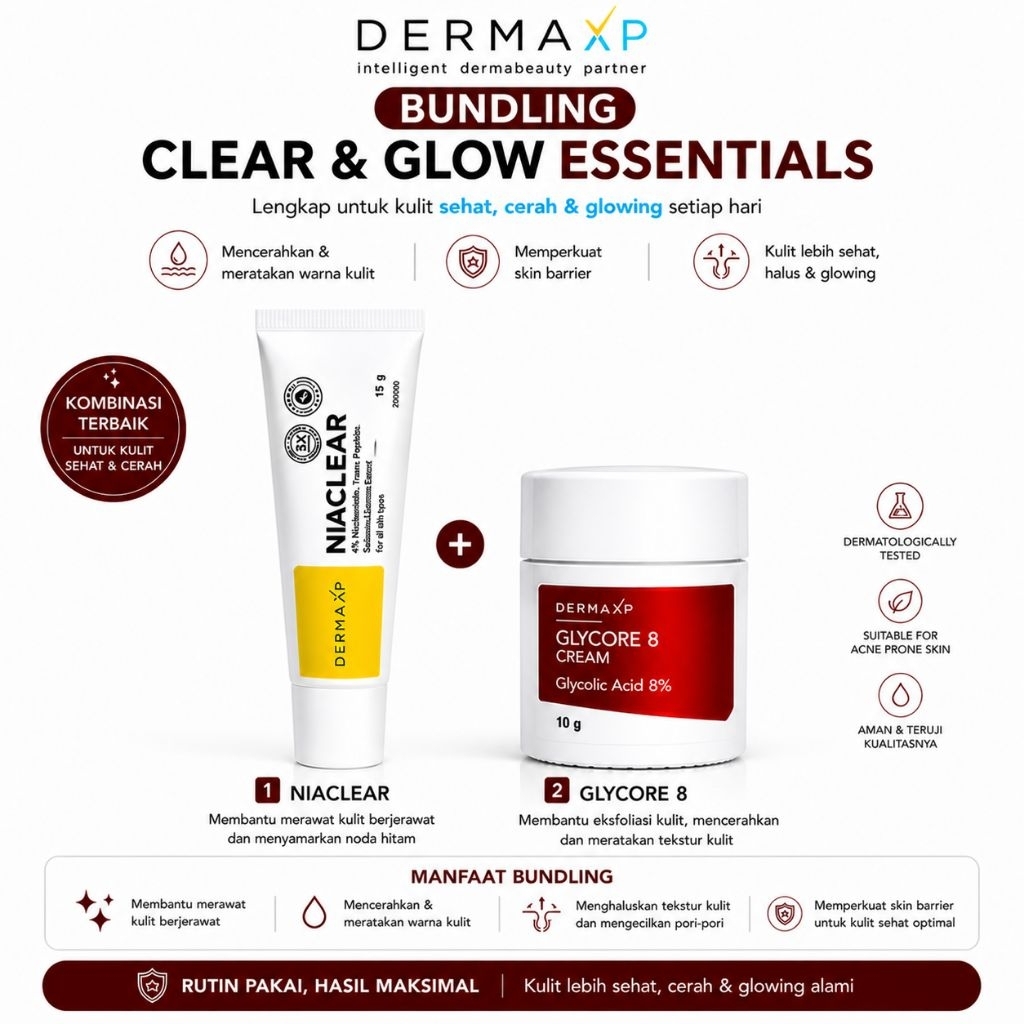 Jual DERMA XP - Bundling Glycore 8% & Niaclear | Shopee Indonesia