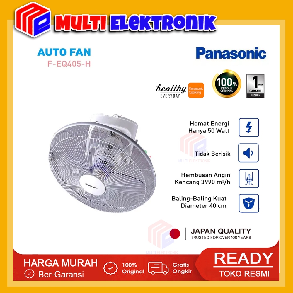 Jual Panasonic Kipas Ceiling Fan Auto Fan Orbit Fan 16 Inch F-EQ405-H ...
