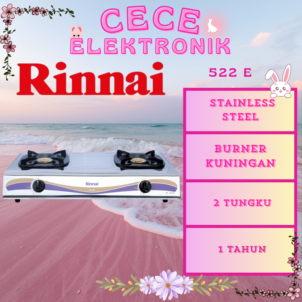 Jual KOMPOR GAS RINNAI RI-522E | Shopee Indonesia