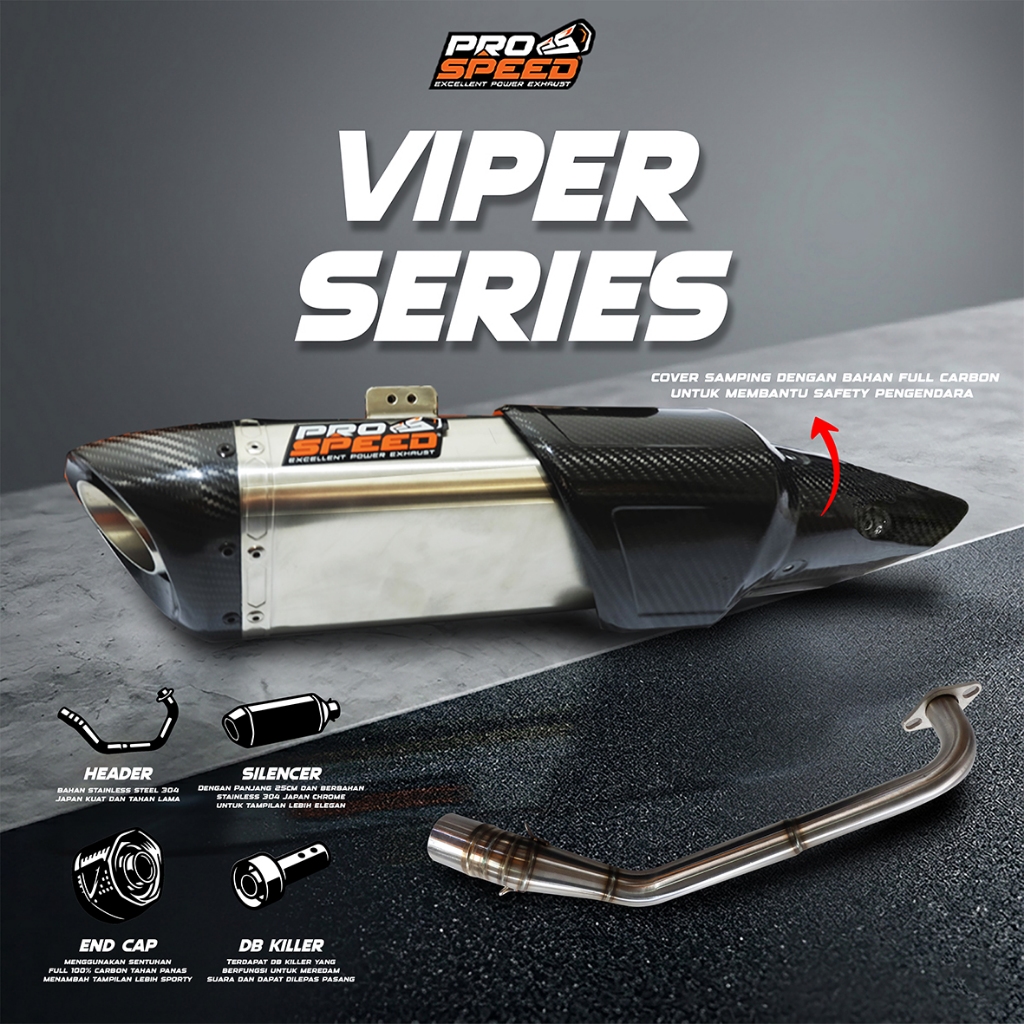 Jual Prospeed Exhaust Knalpot Racing N max Viper Series Prospeed ...