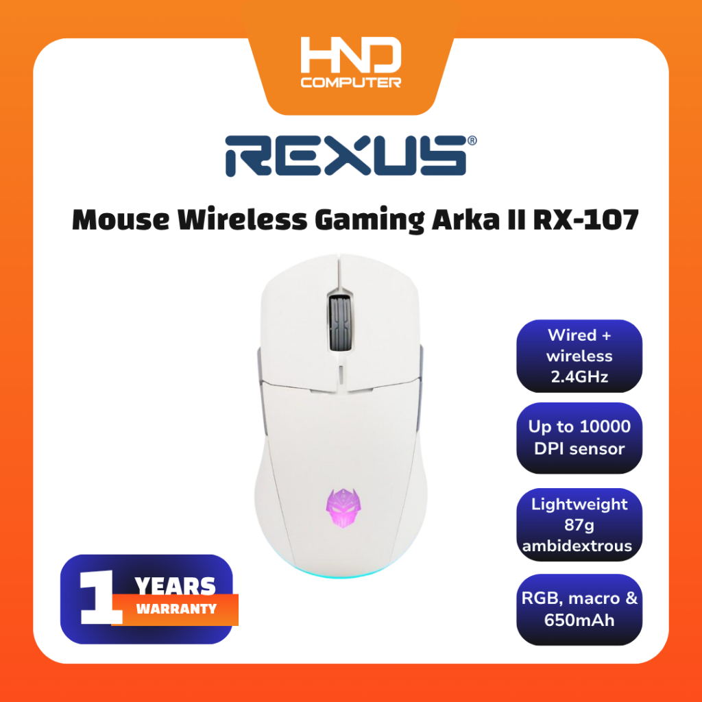 Jual Rexus Mouse Wireless Gaming Arka II RX-107 Dual Connection ...