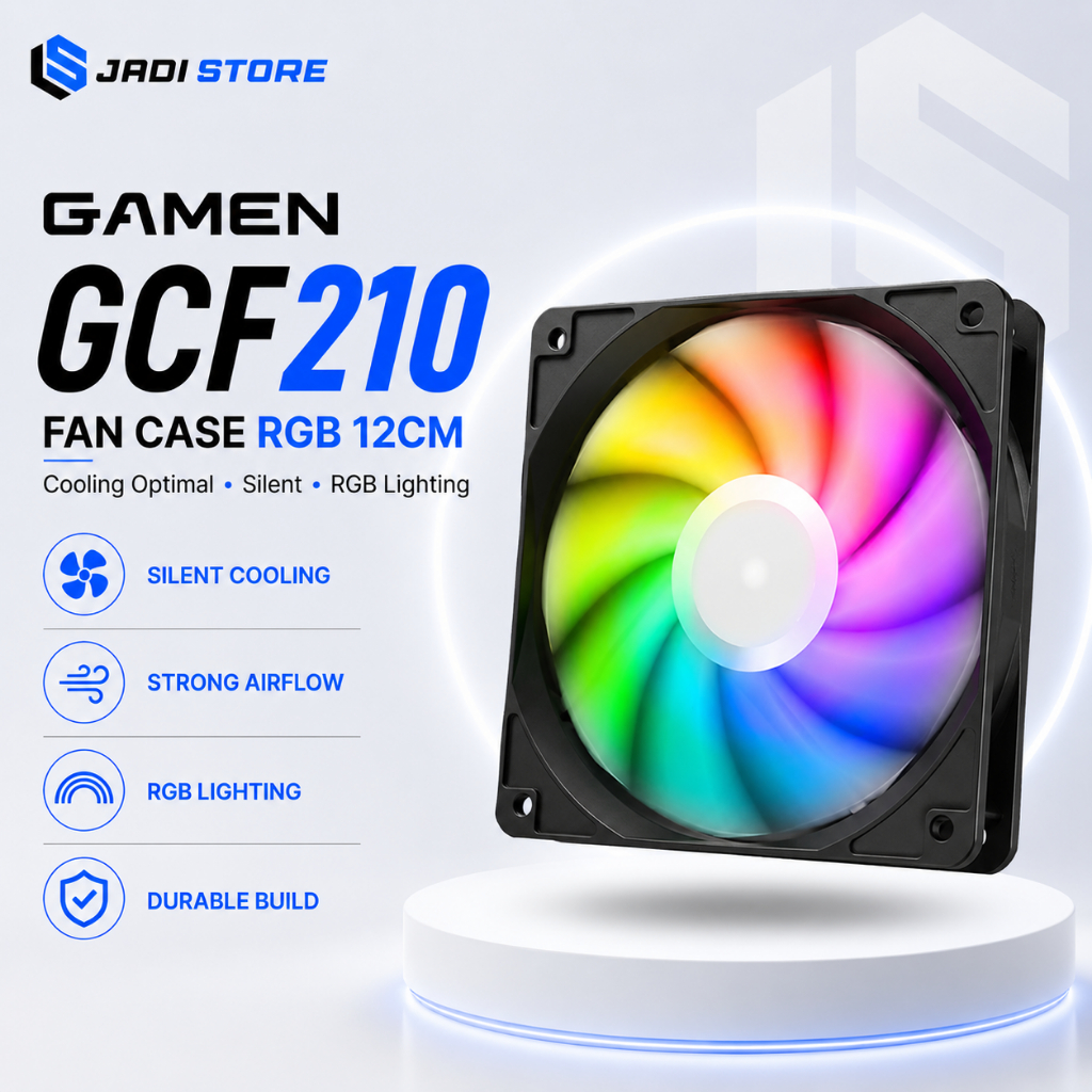 Jual GAMEN GCF210 Fan Case RGB PC 12CM Kipas Angin Casing Komputer ...