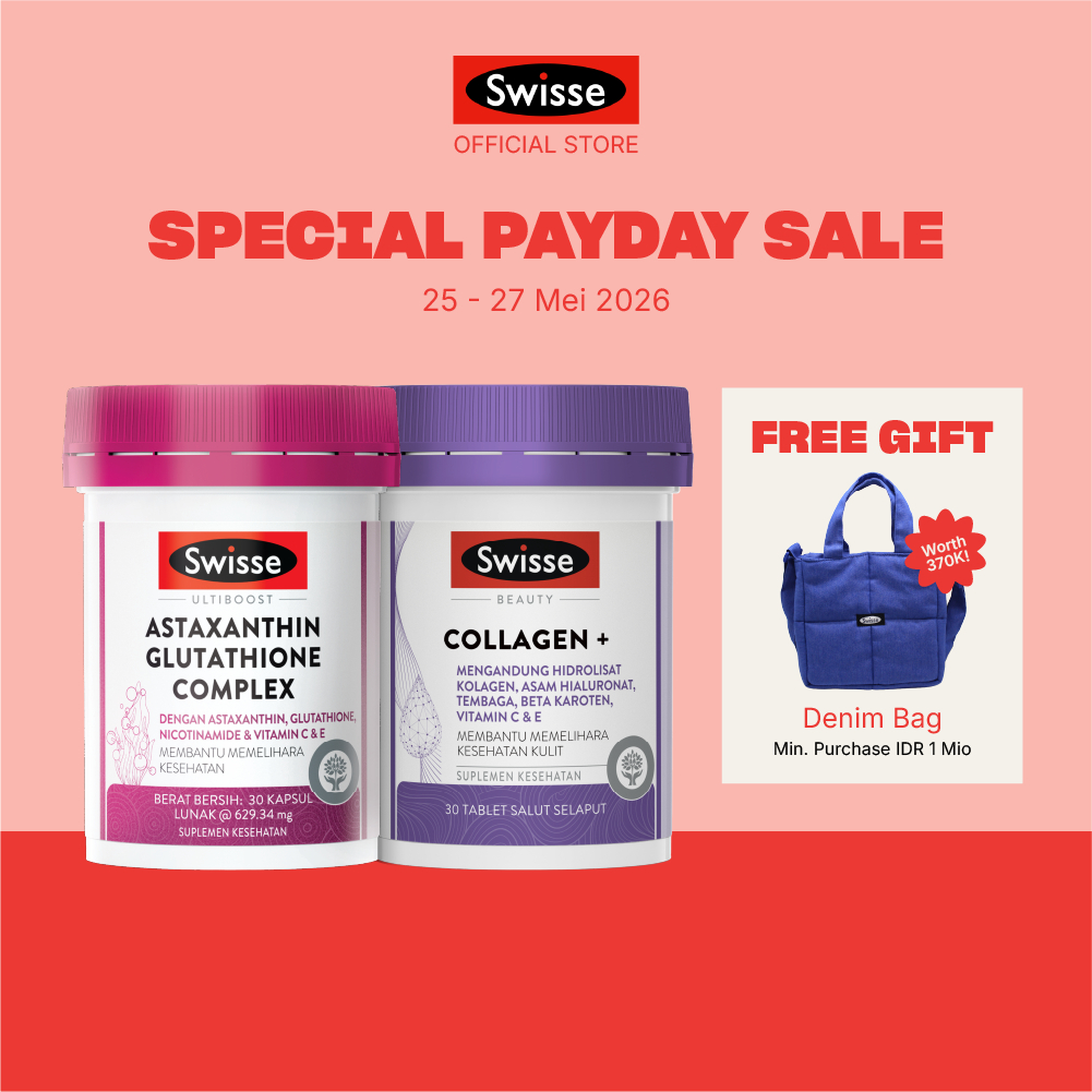 swisse astaxanthin glutathione complex Jual Bundling Swisse Ultiboost Astaxanthin Glutathione Complex 30s + Swisse  Beauty Collagen Plus 30s