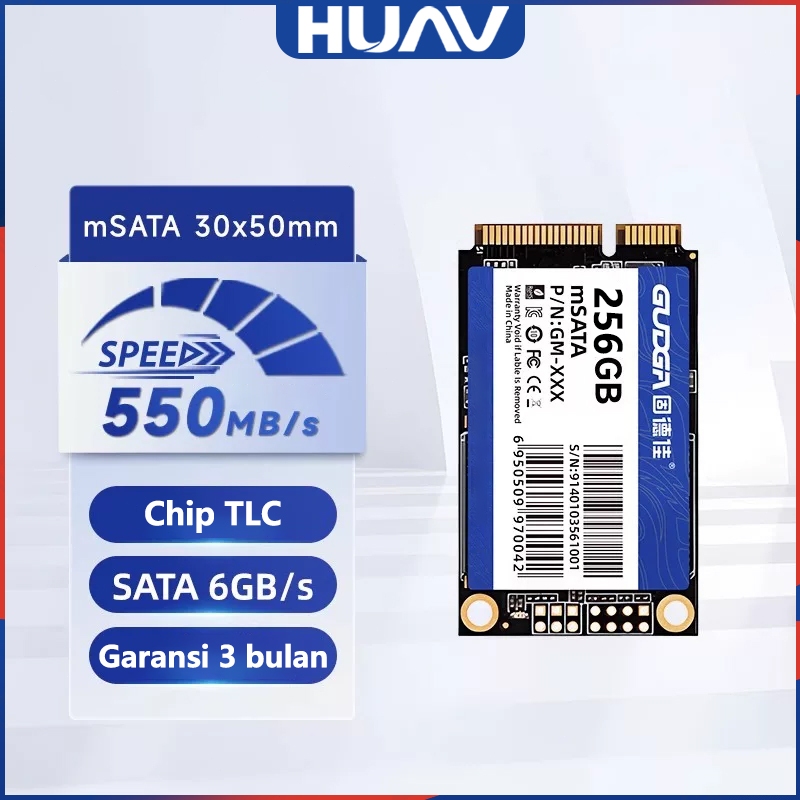 SSD SATA M.2 256GB ukuran 30×50mm, cocok untuk laptop / mini PC / PC all-in-one