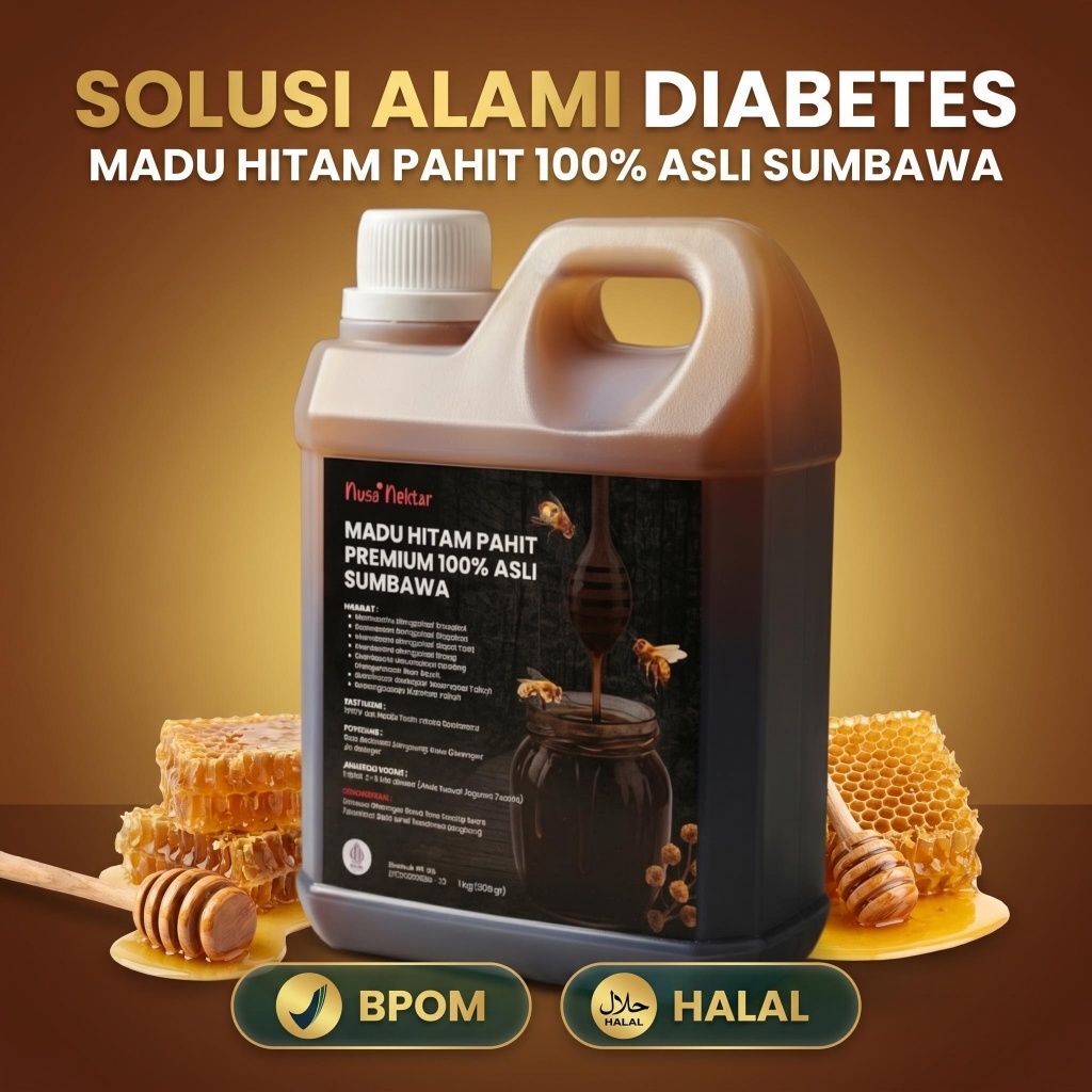 MADU HITAM PAHIT DIABETES - 100% ASLI SUMBAWA PREMIUM 1KG