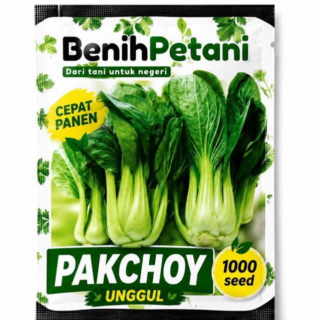 1000 Benih Bibit Sawi Pakcoy Sawi Daging Sawi Sendok Unggul