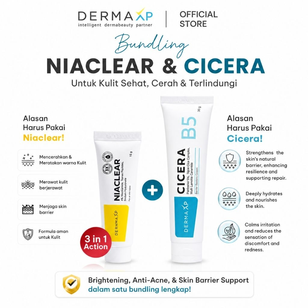 Jual DERMA XP - Bundling Niaclear + Cicera | Shopee Indonesia