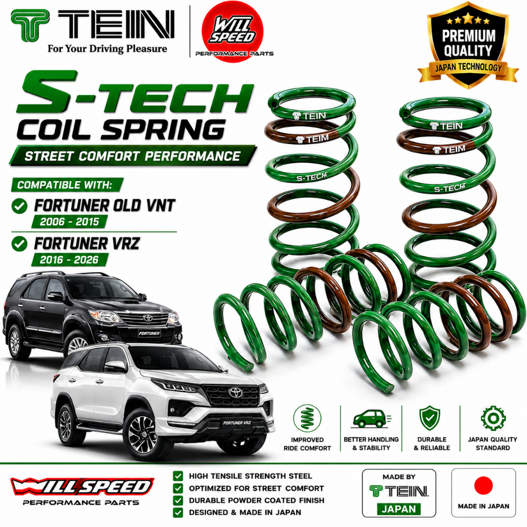 Jual PER TEIN S-TECH FORTUNER 2004-2026 BENSIN/DIESEL 100%ORI | Shopee ...